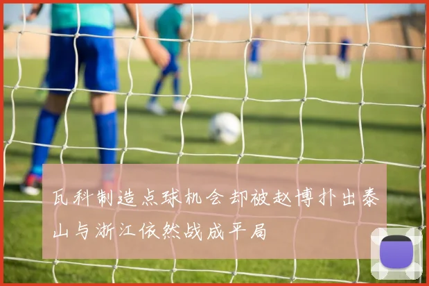瓦科制造点球机会却被赵博扑出泰山与浙江依然战成平局